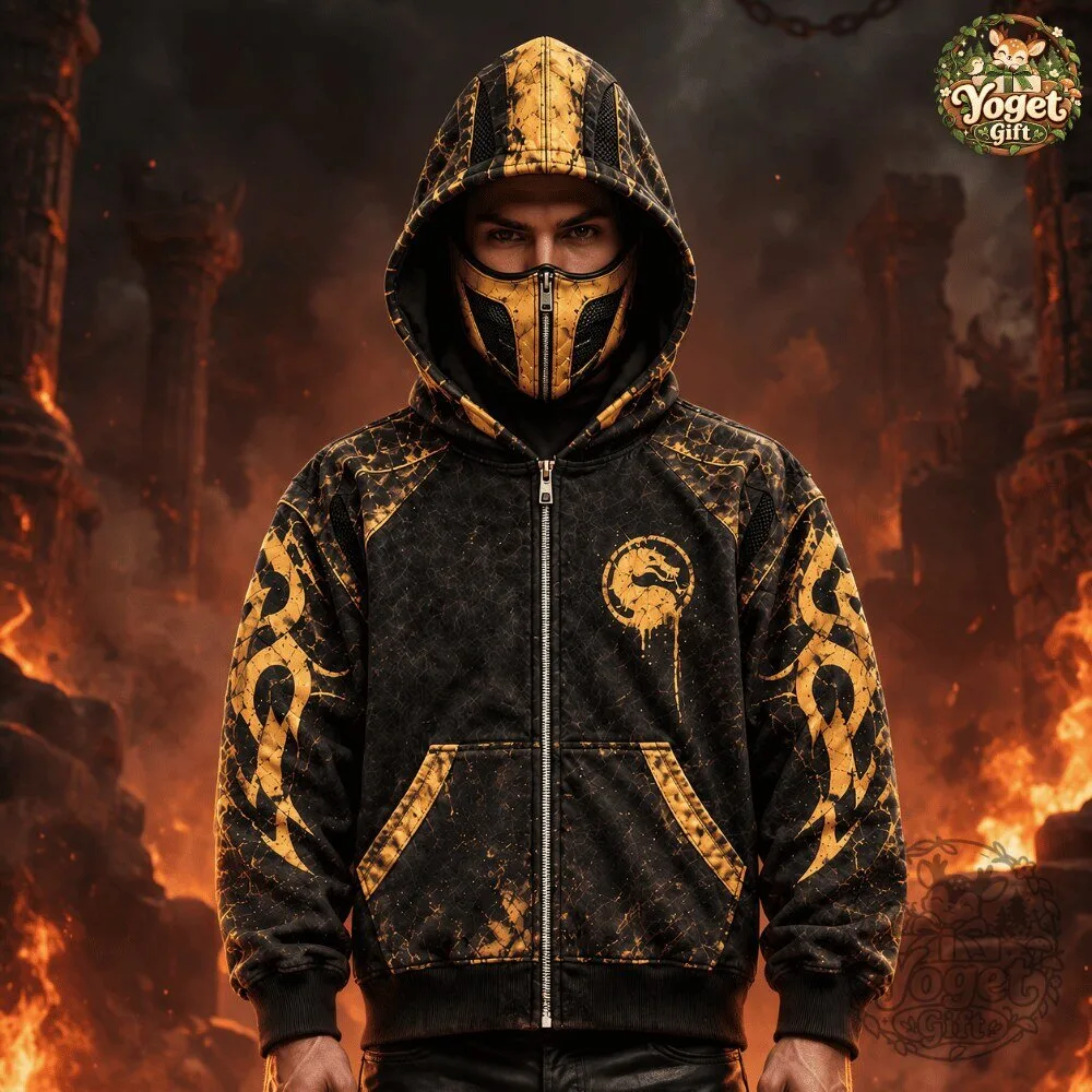 H&M x MORTAL KOMBAT Sub Zero & Scorpion FATALITY Zip Up Hoodie 2026 17 H&M x MORTAL KOMBAT Sub Zero & Scorpion FATALITY Zip Up Hoodie 2026