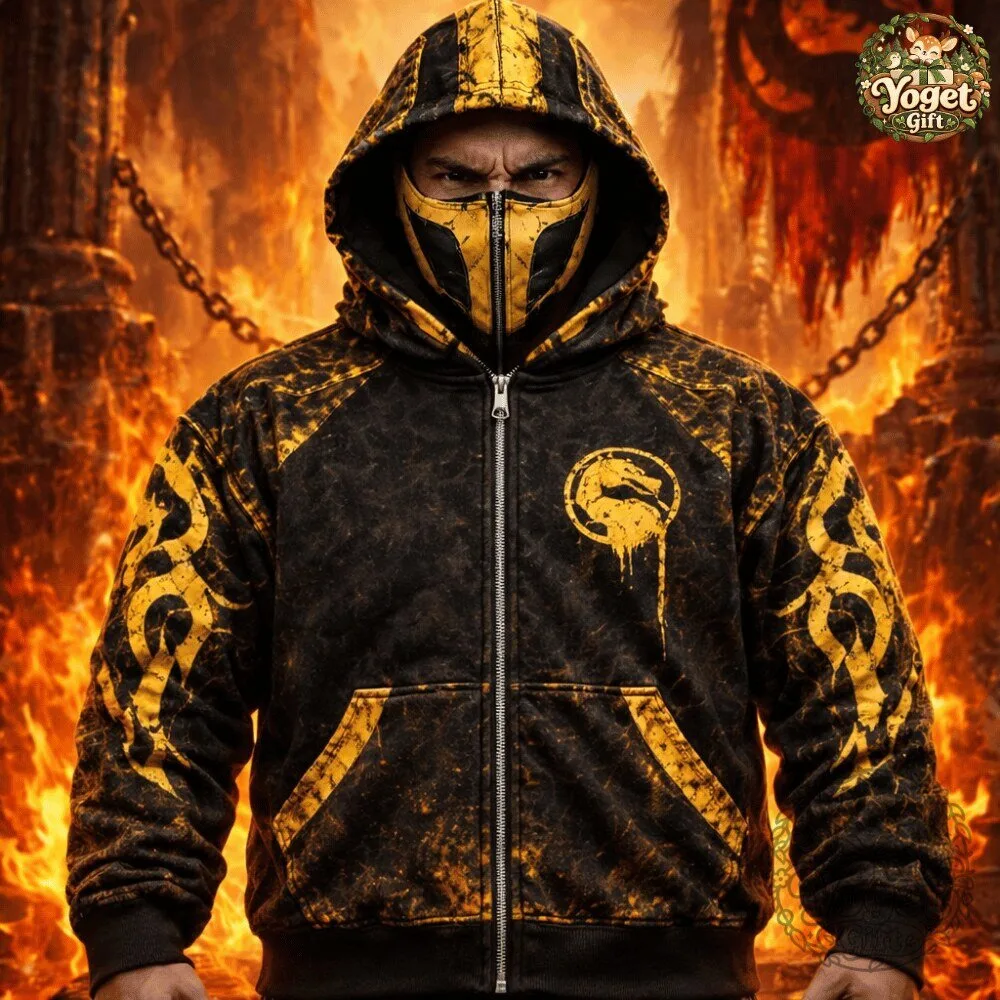 H&M x MORTAL KOMBAT Sub Zero & Scorpion FATALITY Zip Up Hoodie 2026 19 H&M x MORTAL KOMBAT Sub Zero & Scorpion FATALITY Zip Up Hoodie 2026