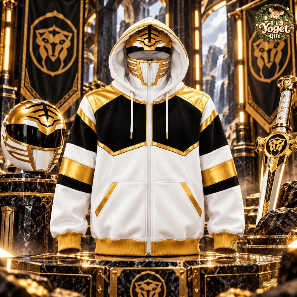 RANGERSCLAVA Mighty Morphin White Green Red Power Rangers Zip Up Hoodie 2026 18 RANGERSCLAVA Mighty Morphin White Green Red Power Rangers Zip Up Hoodie 2026