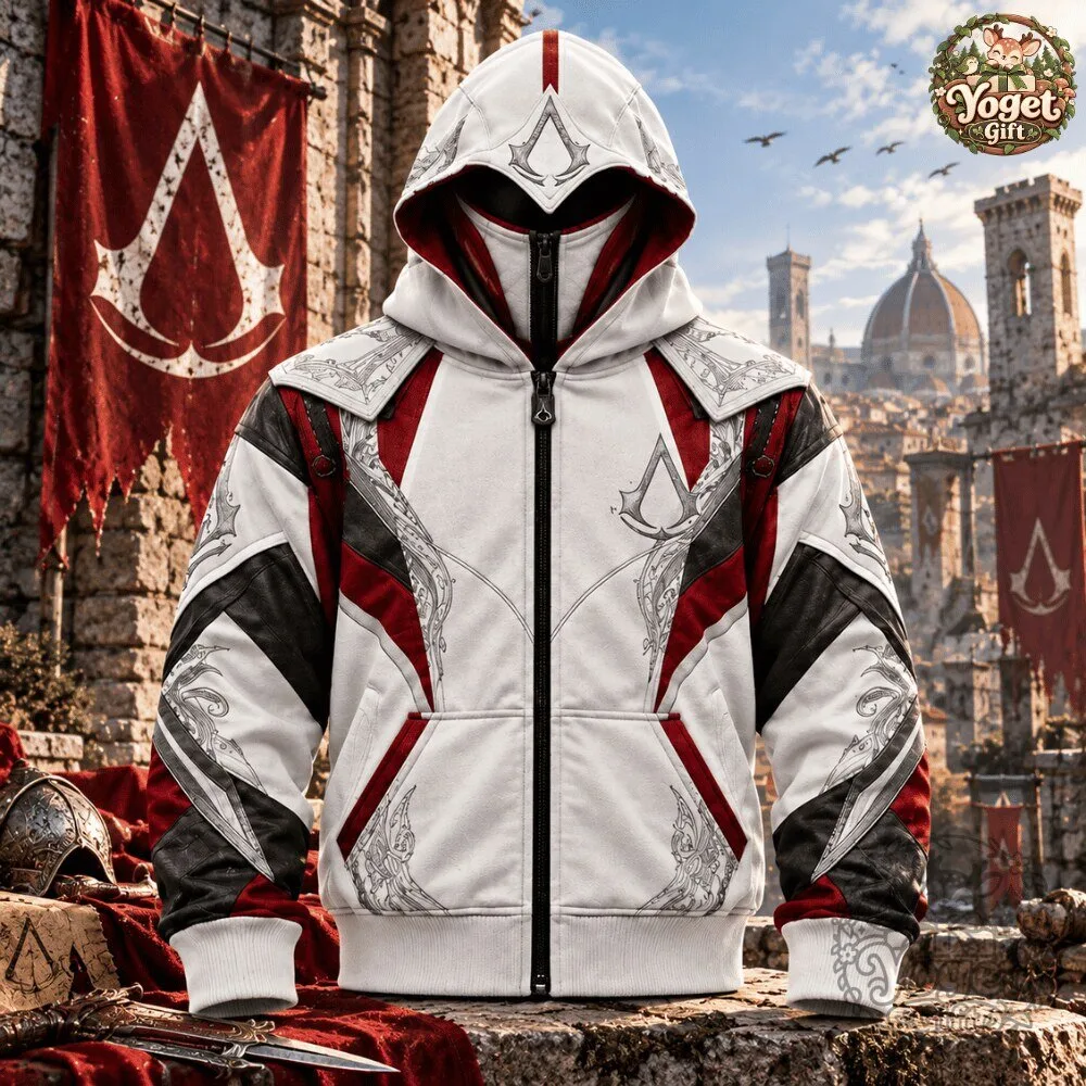 CREEDHOOD Assassin's Creed Zip Up Hoodie 2026 Special 13 CREEDHOOD Assassin's Creed Zip Up Hoodie 2026 Special