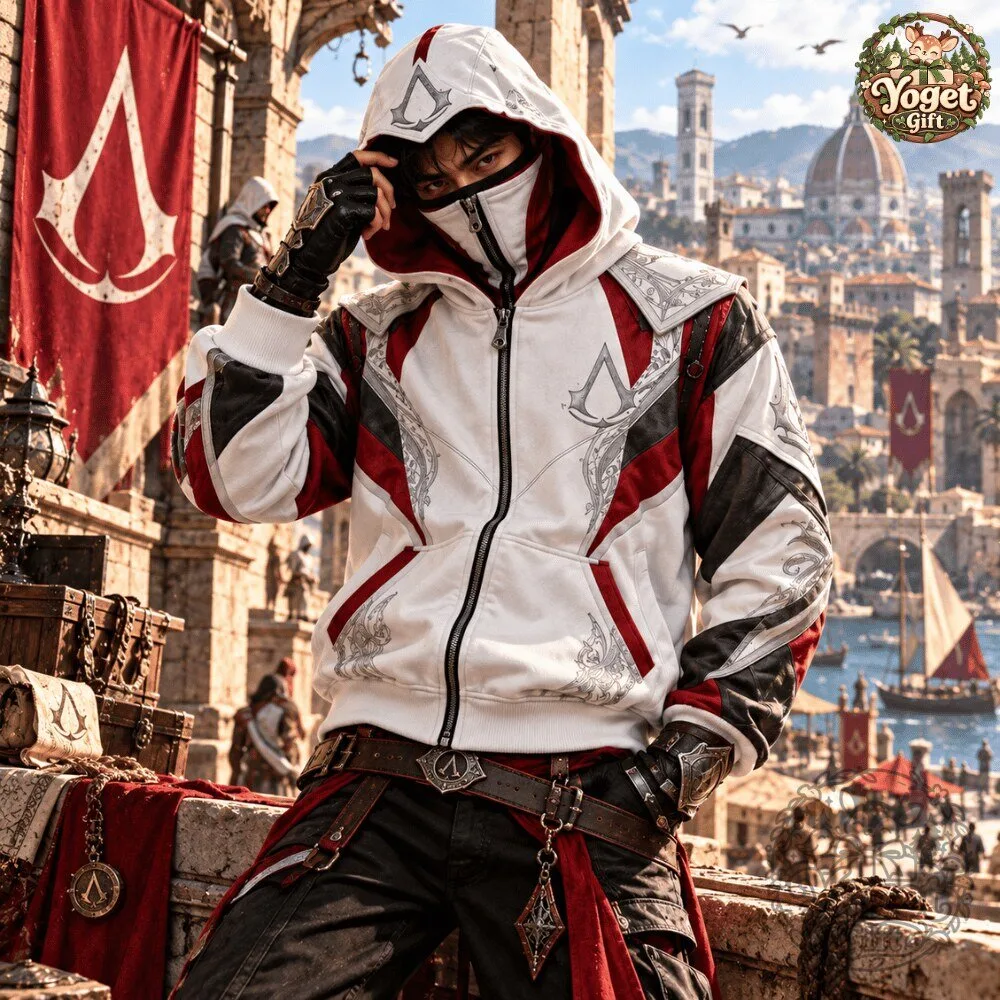 CREEDHOOD Assassin's Creed Zip Up Hoodie 2026 Special 17 CREEDHOOD Assassin's Creed Zip Up Hoodie 2026 Special