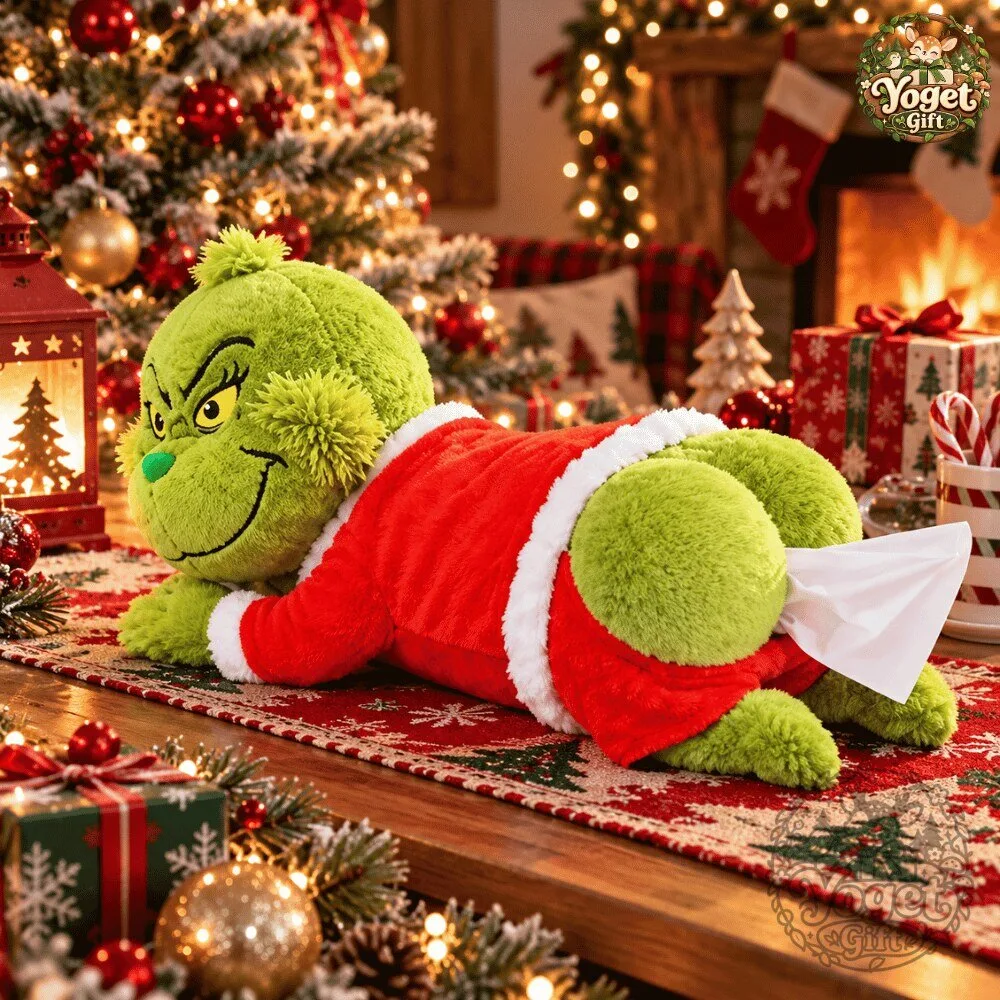 Cheekynook x Christmas Grinch Butt Plush Tissue Box Holder Special Edition 9 Cheekynook x Christmas Grinch Butt Plush Tissue Box Holder Special Edition