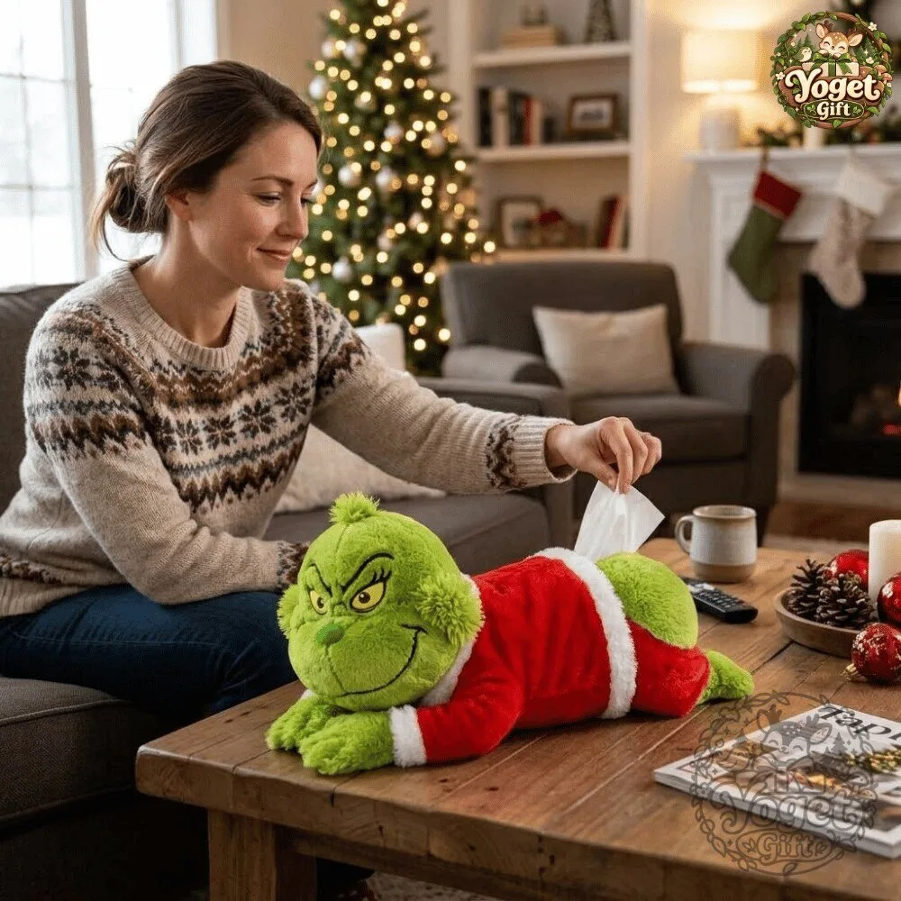 Cheekynook x Christmas Grinch Butt Plush Tissue Box Holder Special Edition 13 Cheekynook x Christmas Grinch Butt Plush Tissue Box Holder Special Edition