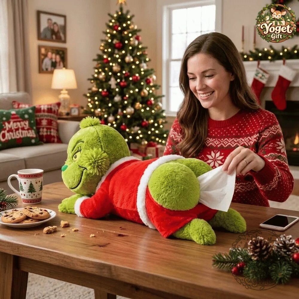 Cheekynook x Christmas Grinch Butt Plush Tissue Box Holder Special Edition 14 Cheekynook x Christmas Grinch Butt Plush Tissue Box Holder Special Edition