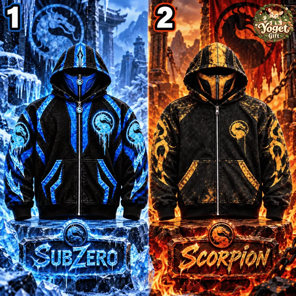 H&M x MORTAL KOMBAT Sub Zero & Scorpion FATALITY Zip Up Hoodie 2026 H&M x MORTAL KOMBAT Sub Zero & Scorpion FATALITY Zip Up Hoodie 2026
