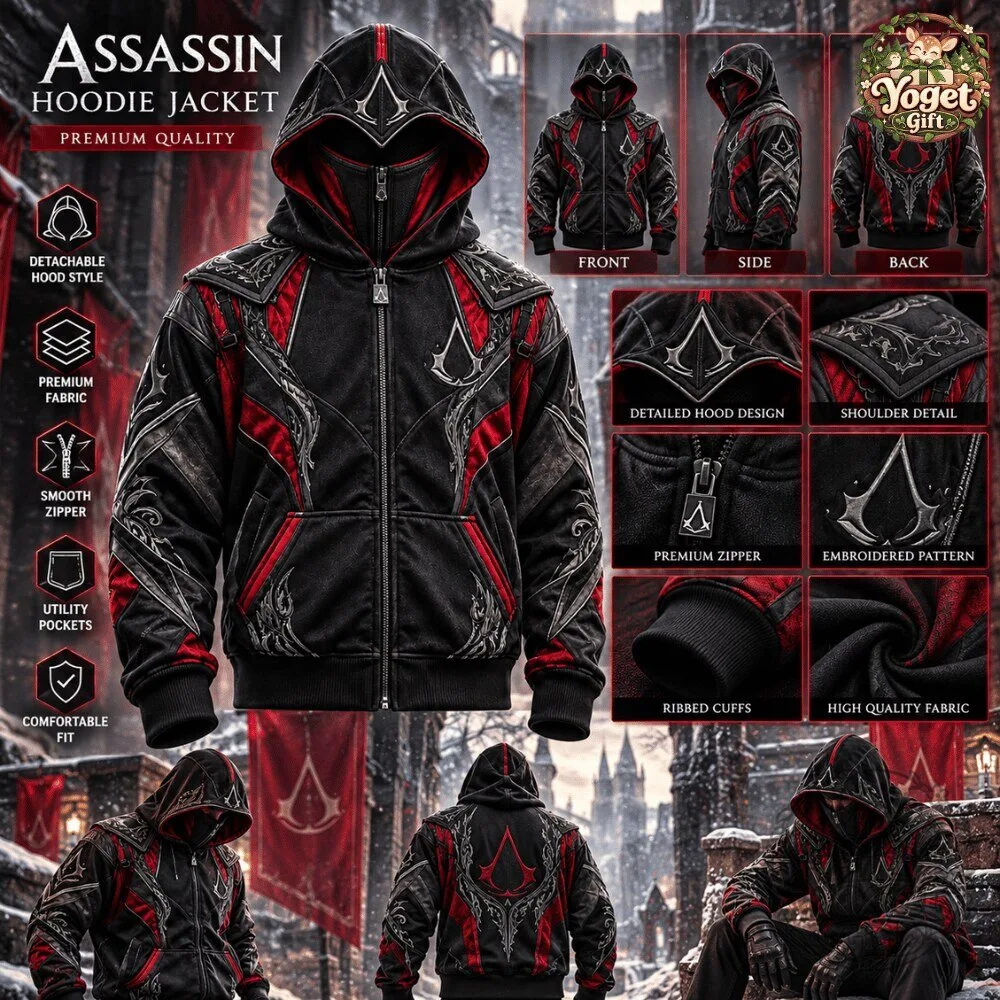 Creed Hoodie Assassin’s Creed Black Ver Zip Up Hoodie 2026 9 Creed Hoodie Assassin’s Creed Black Ver Zip Up Hoodie 2026