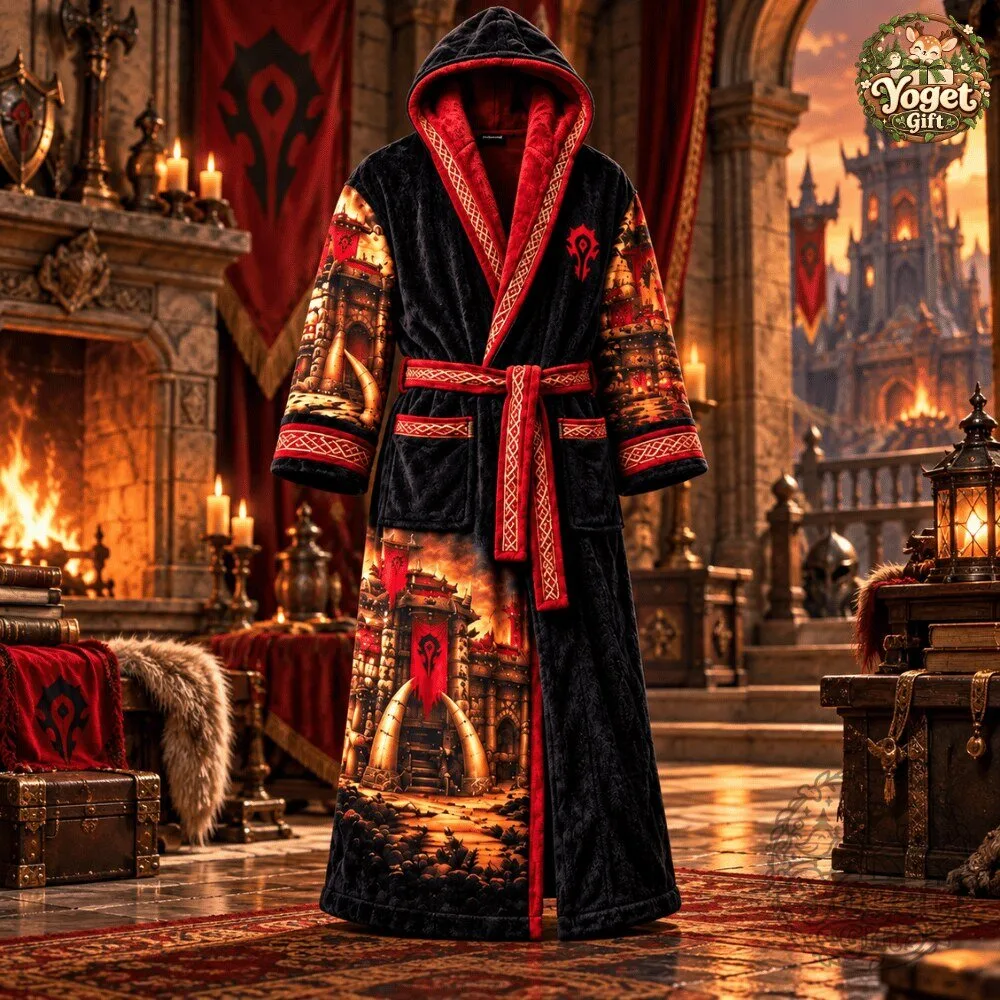 World of Warcraft Horde & Alliance Fleece Hooded Bathrobe Special 12 World of Warcraft Horde & Alliance Fleece Hooded Bathrobe Special